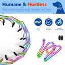 Supet Dog Prong Collar, Adjustable Dog Training Collar with Quick Release Buckle for Small Medium Large Dogs