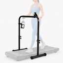 Walking Pad Handle Bar Only, Treadmill Handlebar for Walking Pad with Phone & Water Bottle Holder, Adjustable Handrail Height, Heavy-Duty Steel