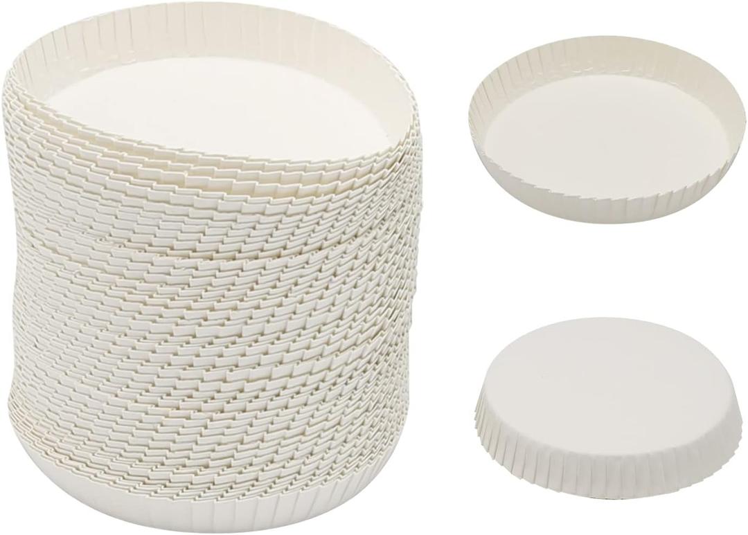 100pcs Disposable Cup Coverware 7.5 X 7.5cm Coffee Cup Drinking Lid Paper Cup Cap for Wedding/Parties//Kitchen (7.5 X 7.5cm)