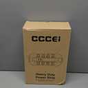 CCCEI Heavy Duty Power Strip Surge Protector, Metal 8 Outlets Power Strip for Appliance. Garage Shop Industrial Workbench 15 AMP Outlets Strip. 15FT Extension Cord. Set