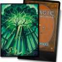 MTG Card Sleeves - Forest - Lotus Series - Ultra Clear Front & Matte Finish Back, 100 Count Standard Size TCG Sleeves, Matte Art Sleeve for Magic The Gathering