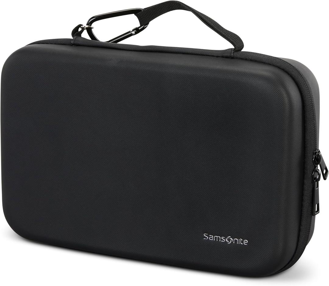 Samsonite Travel Tech Case - Large Size Travel Case for Headphones, Chargers, Mouse, Stylus - Black