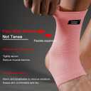 SPOTBRACE Ankle Brace Compression Sleeve(2 PACK),Breathable Ankle Support For Men Women, Foot Compression Sock for Swelling, Plantar Fasciitis, Sprain, Medium