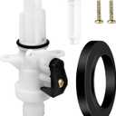 13168 Upgraded RV Toilet Water Valve Kit, RV Toilet Parts Compatible with Thetford Aqua Magic IV Toilets High and Low Models, Freeze Resistance and Leak Resistance Toilet Valve Replacement Kit