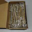 Goldenwarm 20 Pack 5 Inch Gold Cabinet Handles Brushed Gold Cabinet Pulls Kitchen Drawer Handles Brass Dresser Hardware for Bathroom Cupboard