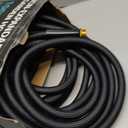 Garden Hose 100FT Non-Expanding, Lightweight Hose With 10-Function Nozzle, Leak-Proof No-Knot, Easy to Carry, Wear-Resistant, Sturdy 3/4GHT Flexible Water Hose for Outdoor (Black with Nozzle)