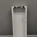 Rustic Wooden Serving Trays Rectangular with Handle,Ottoman Tray for Living Room 16 Inch Long for Serving Wine(Whitewashed)