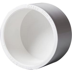 Rainbow Dream 1 Inch PVC Pipe End Cap Plug Adapter Pipe Fittings - 10 Pack, White