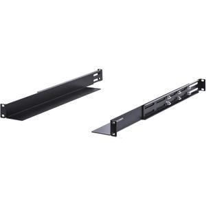 RackPath 1U 4-Post Server Rack Rail, 20.2-32 Inch Adjustable Depth - 110lbs Capacity