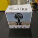 Mini Portable Stroller Fan for Travel,360 Rotation,4-Speed LED Night Light Clip on Fans Operated by Rechargeable Battery, Cordless Fan with Tripod Car Seat Baby Pram (White)