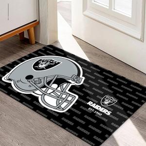 Football Sport Fans Entrance Doormat,Gray Design 16 x 24 Inch Indoor and Outdoor Home Decor Rug,Non-Slip Front Entryway Welcome Door Mats