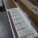 Bellemave Full Size Floor Bed with Slats and Safety Guardrail, Beige