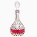 Whiskey Decanter with Airtight Stopper, Liquor Decanter, Lead-Free Crystal Wiskey Brandy Vodka Bourbon Decanter for Gift, Home, Bar, Party Decor, Clear (Ice Flower Wine Bottle)