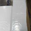Vinyl PVC Real Estate Sign Post 6' Tall, Realtor Yard Sign Post (Connected type), 47" Arm Holds Up to 36" Sign - White (No Sign)
