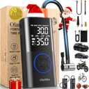 OlarHike Tire Inflator Portable Air Compressor, Smart Dual Hose System, 160PSI Auto Air Pump for Car Tires, Bike, Bicycle, Motorcycles, Electric Pump with LED Light & Digital Pressure Gauge (Blue)