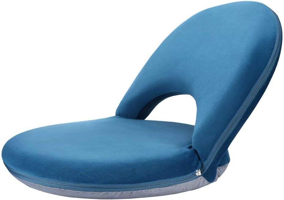 Nnewvante Floor Chair,42 Position Adjustable Back Support,Blue, Standard