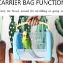 kathson Hamster Cage Travel Carrier Portable Cage with Water Bottle Outgoing Cage and Adjustable Strap Pet Cage for Small Pet Hedgehog Sugar Glider Squirrel MiceBlue