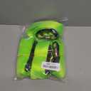 JOIKIT 4 Pack 2 Inch x 8.2 Ft Lasso Tow Strap with D Ring Auto Tie Down for Wheel Lift, Wrecker, Rollback, Tow Truck, Green