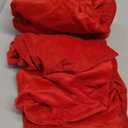 Smiry Velvet Seat Covers for Dining Room Chair Set of 4, Stretch Fit Removable Washable Chair Seat Cushion Protector Slipcovers with Ties, Red