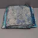 Tayney Turquoise Kitchen Curtains 63 Inch Length Abstract Window Curtains Set of 2, Teal Contemporary Curtain for Bedroom Living Room, Modern Kitchen Decor 42x63 Inch