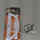 Prime-Line C 1223 Non-Keyed Sliding Glass Door Handle Set  Replace Old or Damaged Door Handles Quickly and Easily  White Diecast, Clamp Style, Surface Mount, Fits 4-15/16 in. Hole Spacing (1 Pack)