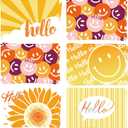 60 Hello Postcards for Mailing Bulk Blank Greeting Cards 4 x 6 Inch Sunny Sunflower Colorful Smiley Face Post Cards for Kids Adults Teachers Students Assorted Blank Note Cards 5 Hello Designs