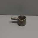 Measuring Cups Ceramic, Double Spouts Espresso Cup with Handle, Coffee Measuring Cups, Espresso Shot Milk Cup Pitcher 90 Ml, Gray