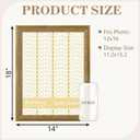 VIOLABBEY 12x16 Picture Frame Gold, Vintage Photo Frames Ornate without Mat for Wall Hanging