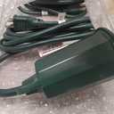 EDISHINE 120V Spotlights Outdoor, 6FT Cord, Weatherproof Plug in LED Flood Stake Lights, E26 150W PAR38 Bulb, 120 Adjustable Landscape Light Socket for Holiday, Patio, UL Listed, 2 Pack (Green)