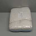 Blissful Diary Reading Pillow, Backrest Pillow with Shredded Memory Foam for Adult & Children, Designed for Bed and Couch Sitting Up, Includes Arms, Pockets and Washable Cover, Off White