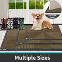 Arotive Front Door Mat Indoor Outdoor Entrance, Heavy Duty Non-Slip Rubber Doormats, Low Profile, Easy Clean, Dirt Trapper Entryway Floor Mats for Outside, Garages and Patios, 29.5x17, Light Brown