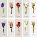 10 Pack Dried Flowers for Vase Various Mini Bouquet Dried Small Wildflowers Natural Real Flowers Bulk for Crafts DIY Wedding Decor (10, Classic Color1)