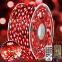 KNONEW 400FT Outdoor Christmas Fairy Lights Plug in,1200 LED String Lights Outdoor Waterproof 8 Modes Memory Times for Wedding Bedroom Walls Garden Trees Decoration (Red)
