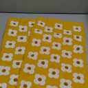 EMEMA Fall Yellow Decorative Throw Pillow Covers 12x20 Inch Set of 2 Sun Flower Jacquard Daisy Cute Pillowcase Cushion Case Rectangle for Couch Sofa Bed Living Room Bedroom