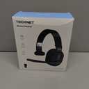 TECKNET Trucker Bluetooth Headset, Stable V5.2 & USB Dongle Connection, 70h Wireless Bluetooth Headsets with Mic and Mute, ENC Noise Canceling, Headset for Truck Drivers, Cell Phone, PC Comfort Office (Single Over-ear)