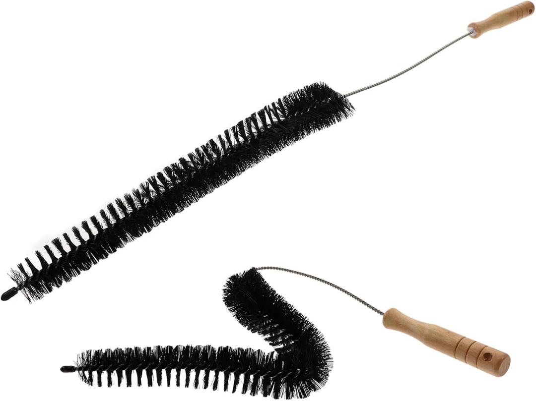 2pcs Flexible Stainless Steel Drain Cleaning Brush for Washer and Dryer Tube Sweep Tool for Hard Reach Areas and Tight Spaces