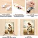 2 x OTOSTAR Jesus and Lamb Christian Wall Art Canvas Prints - Jesus Saves the Lost Lamb Christian Canvas Wall Art for Prayer Room Baptism Serenity Prayer Church Decor - 12 x 16 Inch