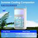 Portable Air Conditioners, Powerful Evaporative Air Cooler, 3-in-1 Personal AC Fan with Humidifier, 1500ML Tank, 3 Speeds & 2 Mist Modes, Remote, USB-C Cooling for Bedroom Office Camping