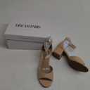 DREAM PAIRS Womens Chunkle Low Heel Pump Ankle Strap Dress Sandal (7, Light Nude)