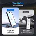 Wiaocit Case for iPhone 17 Pro Max, Compatible with Magsafe, Military-Grade Protection, Translucent Matte Shockproof Magnetic Phone Case Cover, Black