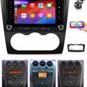 8Core Android 13 Car Radio for Nissan Altima 2008 to 2012(Manual and Auto AC), 7IN Touch Screen for Altima Stereo Wireless CarPlay & Android Auto/GPS Navi/WiFi/BT/FM RDS/DSP/Camera, 4G+64G