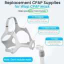 Replacement for Wisp Frame System - Includes Headgear, Frame & Tube, Snug-Fit & Leak-Free Replacement CPAP Supplies - Nasal Mask Not Included