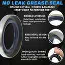 2Sets L44649 L44610 Trailer Hub Bearings Kit for 1-1/16'' Straight Axle, Trailer Spindle Bearing Kits with 12192TB Grease Seals, 1.98'' Dust Caps & Cotter Pin for 2000-2200 lbs Spindles