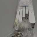 Heybly Luggage Rack, Folding Suitcase Stand with Storage Shelf, Heavy-Duty Luggage Holder for Guest Room Bedroom Hotel, Holds up to 165 lb, White, HLR010W1