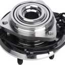 KUSATEC 513272 Front Wheel Bearing and Hub Assembly Compatible with Jeep Wrangler 2007 2008 2009 2010, 5 Lug Bolts w/ABS