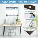 2 x 24 Month Desk Calendar 2026-2027, Runs from January 2026 to December 2027, Large 17"x12" Desktop/Wall Monthly Calendar, 2 Year Academic Calendar with Note & To Do for Home, School or office