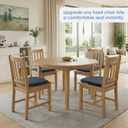 SWEMSTAR Chair Cushions - 15"*17" Kitchen Dining Chair Pads Foam Seat Cushion for Chairs Barstool Cushions Non Slip Seat Pad