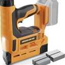 Cordless Brad Nailer & Staple Gun for DeWalt 20V Battery  2-in-1 Electric Nail Gun with Adjustable Depth, Brushless Motor, Safety Lock, LED Light, 1000 Nails & 1000 Staples (Tool Only)