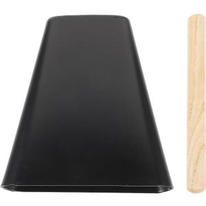 BESPORTBLE 6 Inch Metal Cowbell with Wooden Stick Percussion Instrument Noise Maker for Music Education and Sporting Events Drum Accessories for Kids and Adults