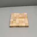 Wooden Cubes, 1.5 Inch Natural Wood Blocks, 36PCS Unfinished Squares With Rounded Corners for Crafts, Alphabet, Numbers or Puzzles Making